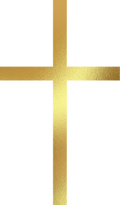 Gold Easter Cross Illustration